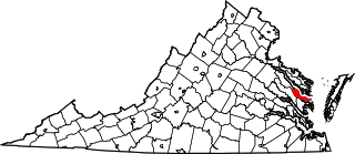 Map of Va: Middlesex County