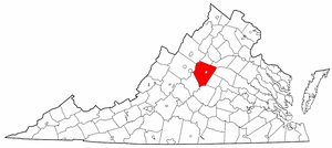 Map of Va: Albemarle County