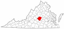 Map of Va: Buckingham County