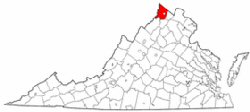 Map of Va: Frederick County