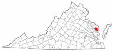 Map of Va: Lancaster County