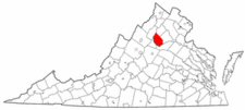 Map of Va: Madison County