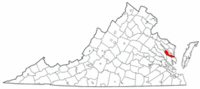 Map of Va: Middlesex County