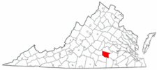 Map of Va: Nottoway County