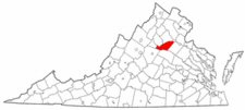 Map of Va: Orange County