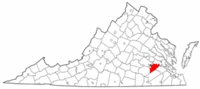 Map of Va: Prince George County