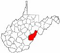 Map of Va: Pocahontas County