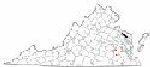 Map of Va: Richmond County