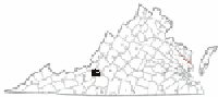 Map of Va: Roanoke County
