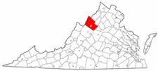 Map of Va: Rockingham County
