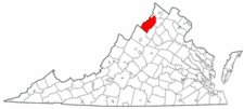 Map of Va: Shenandoah County