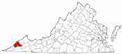 Map of Va: Wise County