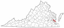 Map of Va: York County